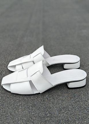 Сабо 43,44 г кожаные шлепанцы