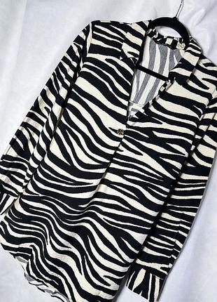 Сорочка в принт зебра
