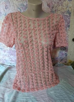 Нарядная кофточка в розах new look