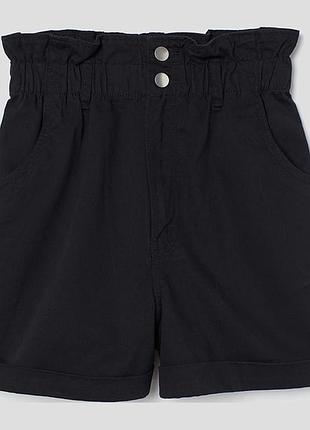 Шорти чорні джинсові шорти h&m xc