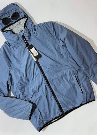 Чоловіча куртка cp company у блакитному кольорі premium якості