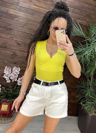 Майка в рубчик