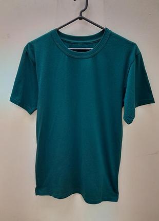Футболка чоловіча темно зелена с-9905 розміри: m,l,xl, 4xl,5xl, 6xl