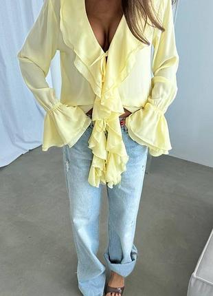 Ніжна романтична блуза шифон.