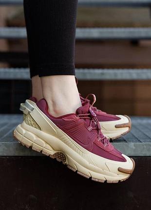 Кросівки жіночі nike zoom vomero roam team red шкіра сітка на платформі бордові бежеві найк зум вомеро весна літо 37 - 40