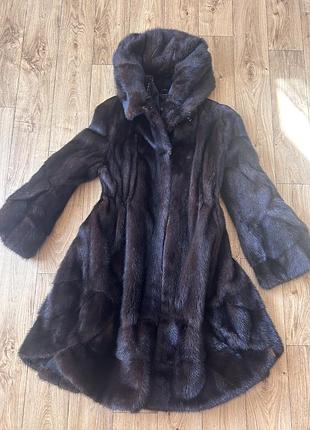 Шуба манто норкова