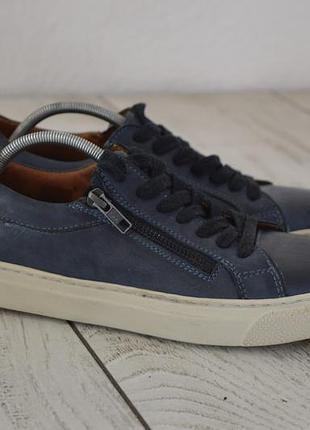 No name жіночі шкіряні кросівки темно синього кольору оригінал 39 розмір