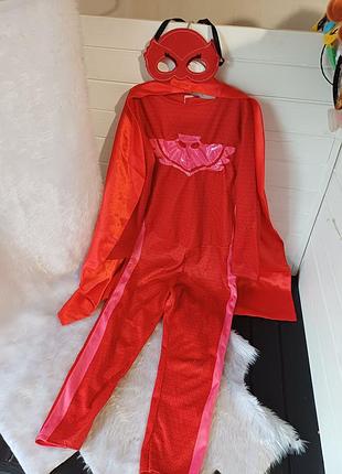 Карнавальный маскарадный костюм сова совушка нот герои в масках 5-6 лет