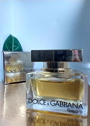 Dolce & gabbana the one women миниатюра 5мл
