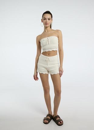 Нові білі  вʼязані шорти new yorker s, з біркою, 550 грн