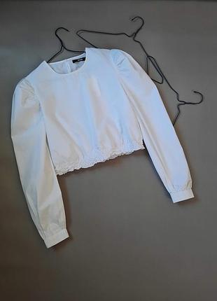 Eur s стильна бавовняна блуза кроп топ №901