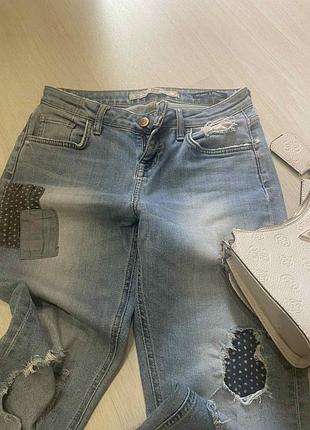 Крутые джинсы со вставками