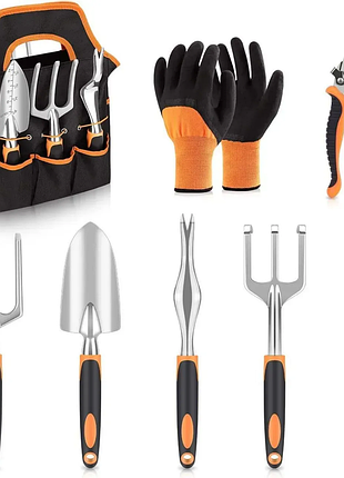 Набор садовых инструментов 12 в 1 с секатором, сумкой и перчатками