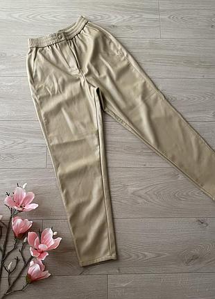 Стильні шкіряні штани reserved