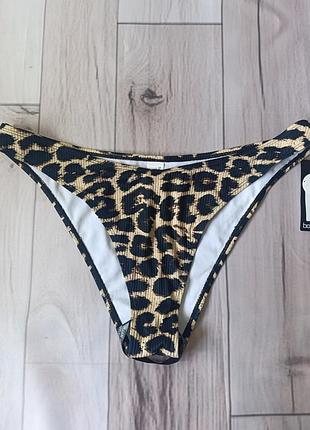 Низ від купальника новий boohoo xxl леопардовий принт
