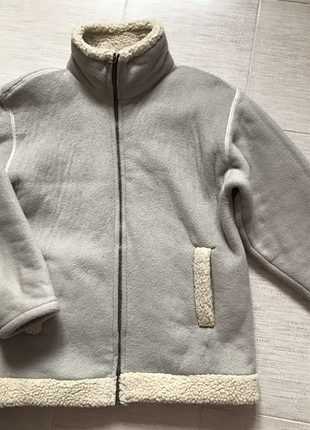 Крутая, теплая флисовая куртка, на меху шерпа, английского бренда mtl. m/l сост. нового