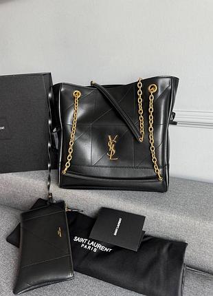 Кожаная сумка мешочек saint laurent jamie shopping in lambskin
