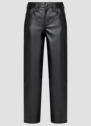 H&amp;m брюки ровного кроя из искусственной кожи