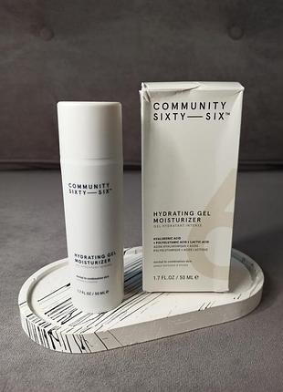 Увлажняющий гель-крем с гиалуроновой кислотой community sixty-six hydrating gel moisturizer, 50 мл