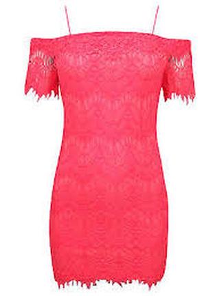 Новое кружевное стрейч. платье "topshop" р. 44