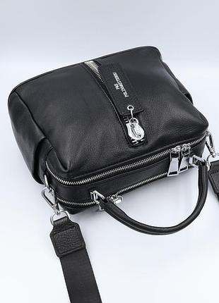Сумка жіноча шкіряна polina&amp;eiterou y9258-1 black 6