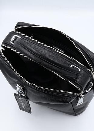 Сумка жіноча шкіряна polina&amp;eiterou y9258-1 black 5