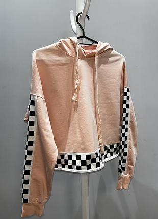 Жіночий тонкий худі s розміру оверсайз кроп