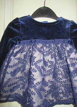 Платье 3-6 мес.рост 68см 2