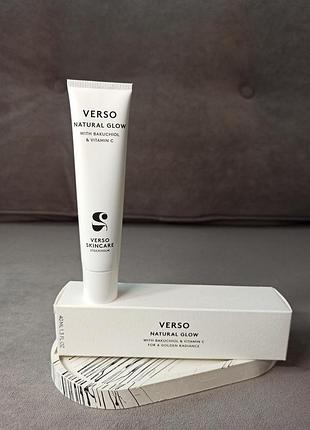 Дневной крем добавляет сияние бакучиол и витамин с verso natural glow, 40 мл