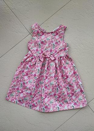 Бавовняна сукня в квіточки h&m 8-9 років