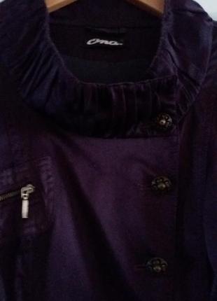 Оригинальный фиолетовый пиджак жакет куртка-косуха  ona размер м (46).2 фото