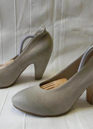 El  кожаные туфли со скрытым каблуком made in italy р.41ст.27,5см1 фото