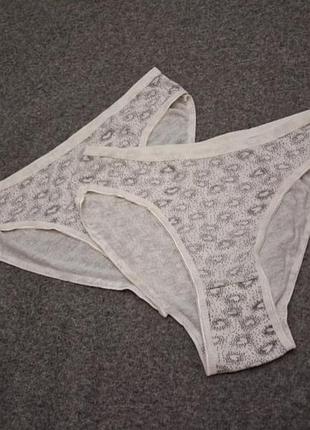 Классические женские трусики с сердечками на размер xs-s