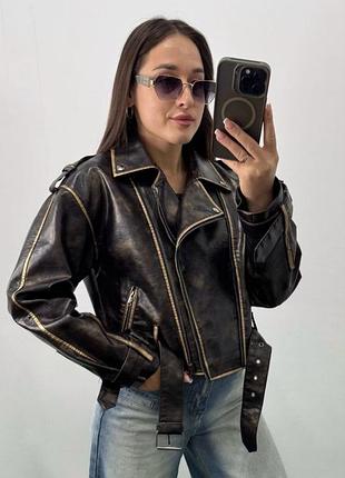 Куртка косуха в стиле винтаж