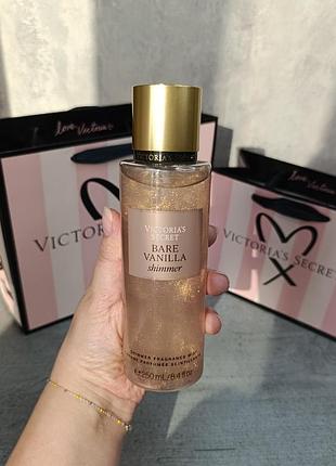 Ароматний міст для тіла «bare vanilla shimmer». victoria's secret. оригінал 🇺🇸