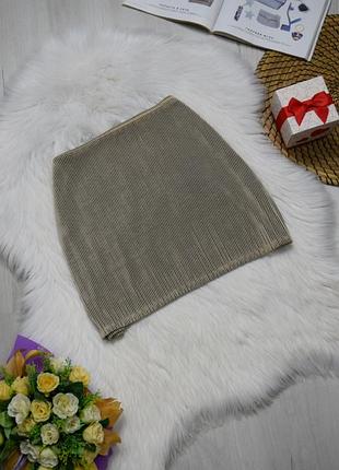 Юбка в рубчик серая юбка мини