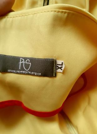 Яркая жёлтая юбка- карандаш 46-48 рр6 фото