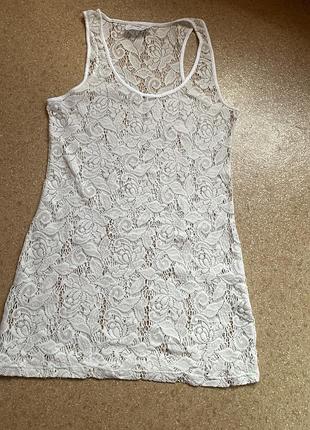 Красивая ажурная майка