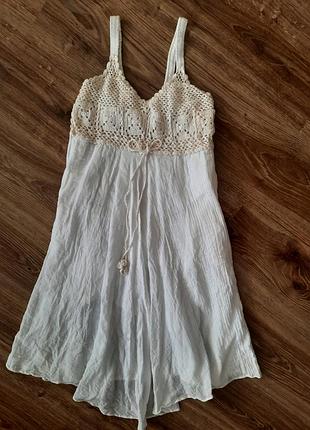 Нежное белое платье