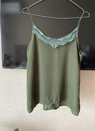 Майка в білизняному стилі з мереживом