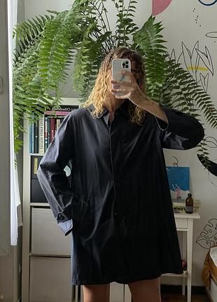 Тренч пиджак черный