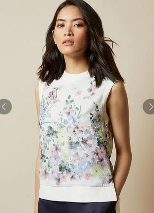 Ted baker футболка колір слонової кістки 46 розмір