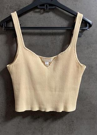 Топ на лямках h&m, кроп топ