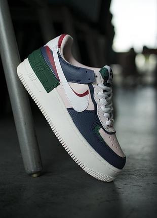Кросівки жіночі nike air force shadow blue pink