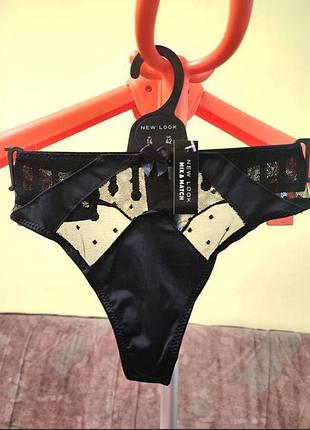 New look. товар от англии. в наличии кружевные стринги прозрачные.