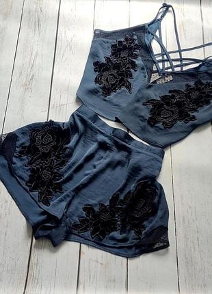 Шикарная атласная пижама new look