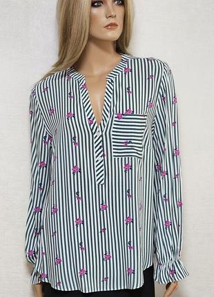 Классная рубашка, рубашка, блуза из вискозы papaya