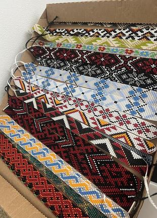 Стрічковий гердан чокер з бісеру