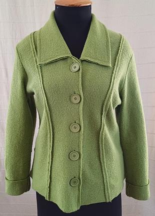 Вовняний приталений кардиган "ківі" англійського бренду adini