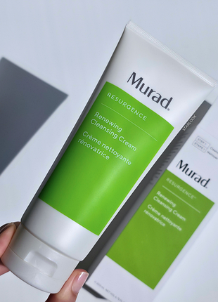 Очищающий крем-эксфолиатор c aha и bha-кислотами murad renewing cleansing cream 200 мл